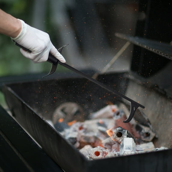 BCZHQQ 40-Inch Fire Pit Poker Outdoor Sticker for Fireplace, Camping, Wood Stove and Indoor Use, Black Solid Steel