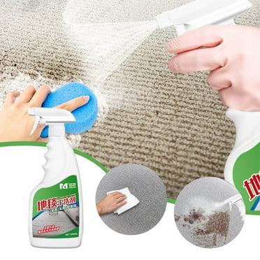 BCZHQQ 500ml Carpet Spots Remover,Carpet Cleaner Spray,Strength Spots And Stain Carpet Cleaner,Wallpaper Blanket Fabric Stain Removal,Foam Type Carpet Dry Cleaning Agent