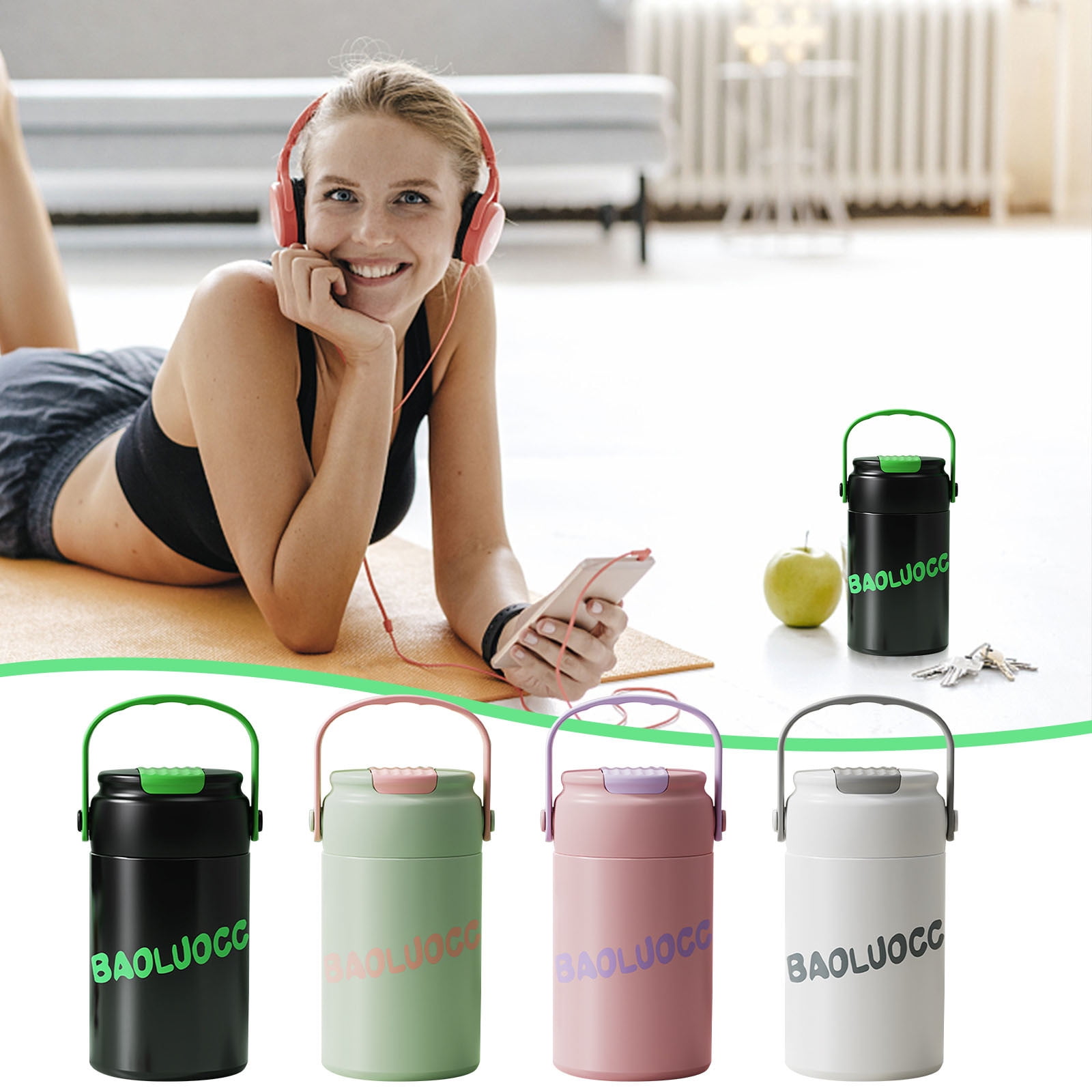 BCZHQQ 550ml Sport Jug with Hanging Hooks Tea Infuser Water