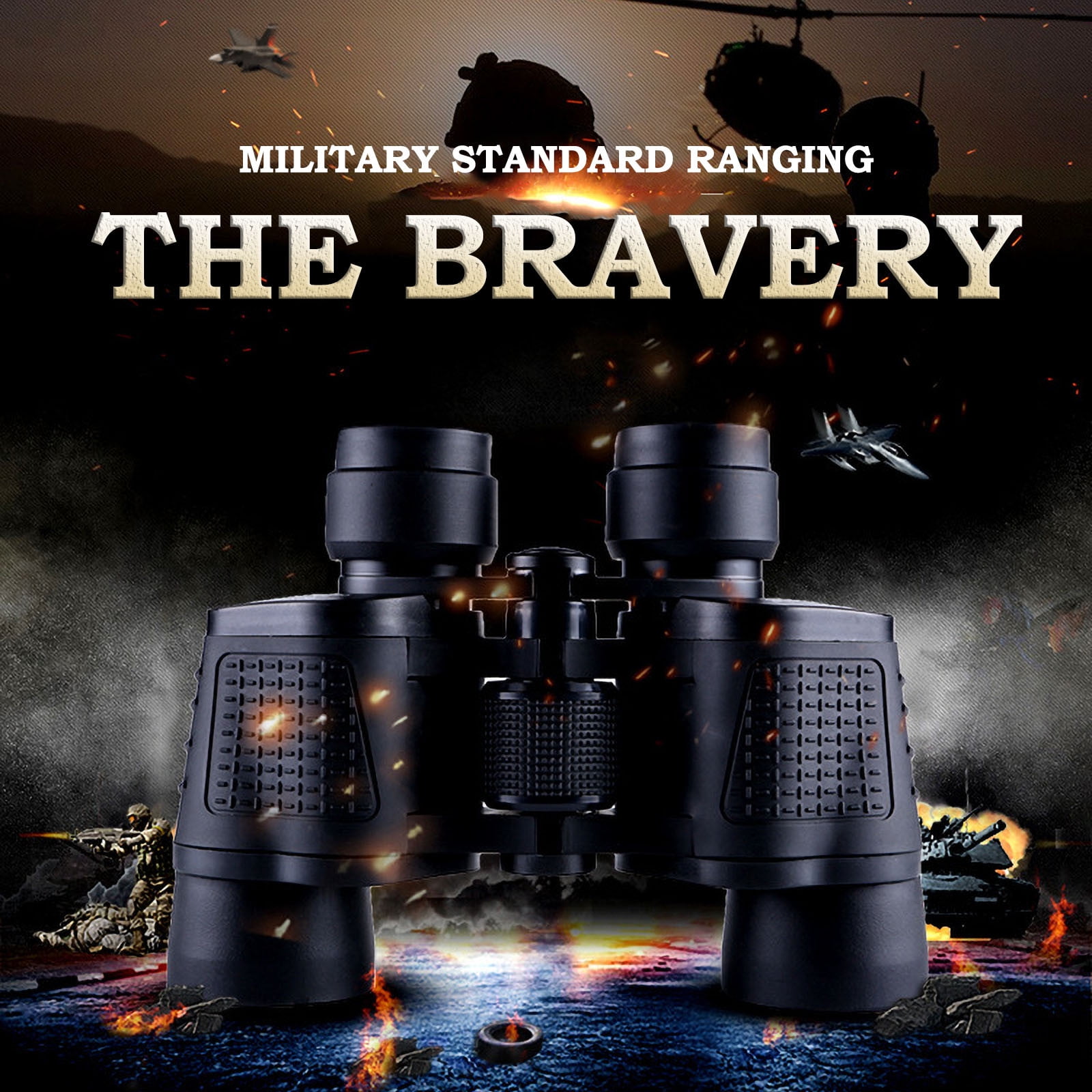 BCZHQQ 80x Zoom Binoculars - Day/Night Vision, HD Outdoor Telescope for Travel & Hunting, Includes Carry Bag