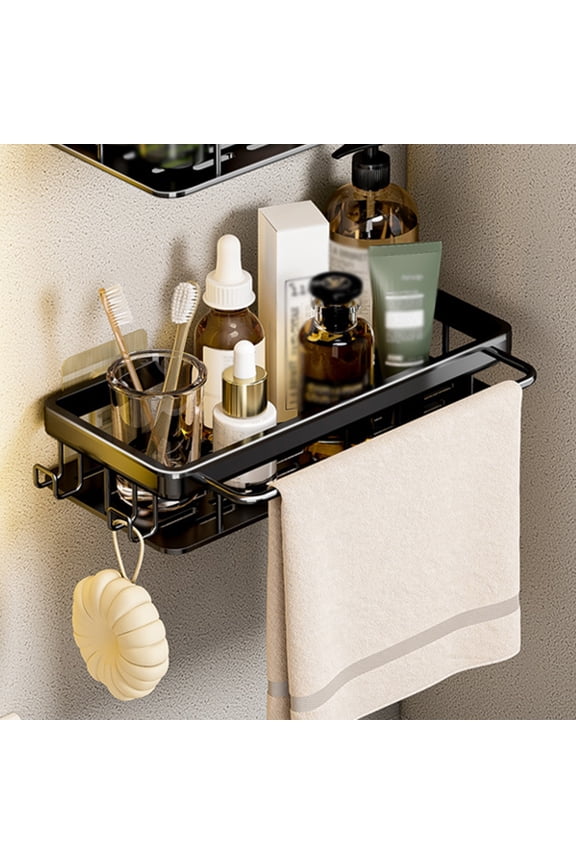Adhesive Shower Organizer Shelves Caddy Rack for Bathroom Storage Organization,Home&Kitchen Decor No Drilling Inside RV Accessories,First Apartment Household Essentials,Summer Clearance