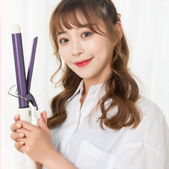 BCZHQQ Adjustable Heat Setting Curling Wand Set - 1pc Purple 15.75x2.36in PTC Heating 50Hz 30W Salon-Quality Waves & Curls Hair Styler - Travel & Home Use - Perfect Gift