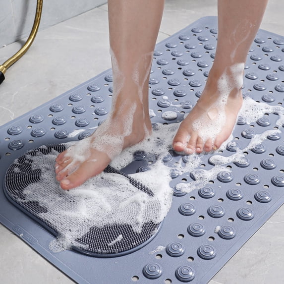 BCZHQQ Bathroom Rug Mat,Non-slip Bath Mat,Rubber Backing Can Massage or Scrub the Soles of the Feet Easy to Clean for Laundry Room,Kitchen,In Front of Sink,Bath Mat 13.76x27.56inch
