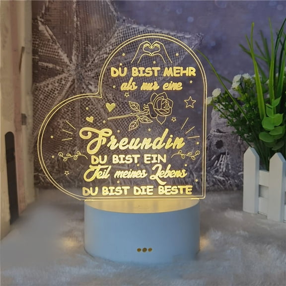 BCZHQQ Best Boss Gifts for Women - Unique Acrylic Night Light with Warm Words,Thoughtful Appreciation Gift for Female Boss Birthday,Bosses Day,Perfect Boss Lady Gifts,Mother's Day Gift