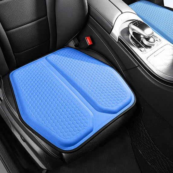 BCZHQQ Car Gel Seat Cushion,for Long Sitting -Double Thick Gel Seat Cushion Breathable Honeycomb Chair Cushion with Non-Slip Cover for Office Chair Car,Wheelchair,Long Trips,Relief Sciatica Pain