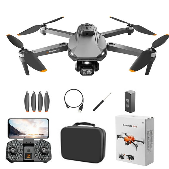 BCZHQQ Dual Camera Night Vision Drone: Lift Obstacle Avoidance, Aerial Photography RC Aircraft with Enhanced Visibility