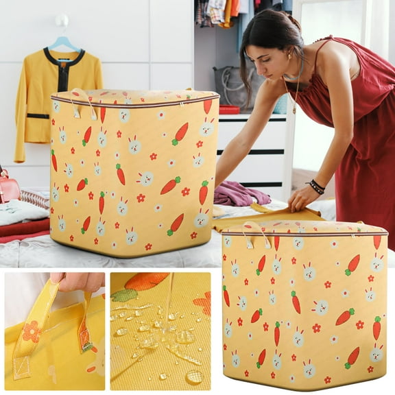 BCZHQQ Heavy Duty Extra Large Moving Bags with Backpack Straps - Strong Handles & Zippers,Storage Totes For Space Saving,Fold Flat,Alternative to Moving Box,Summer Clearance