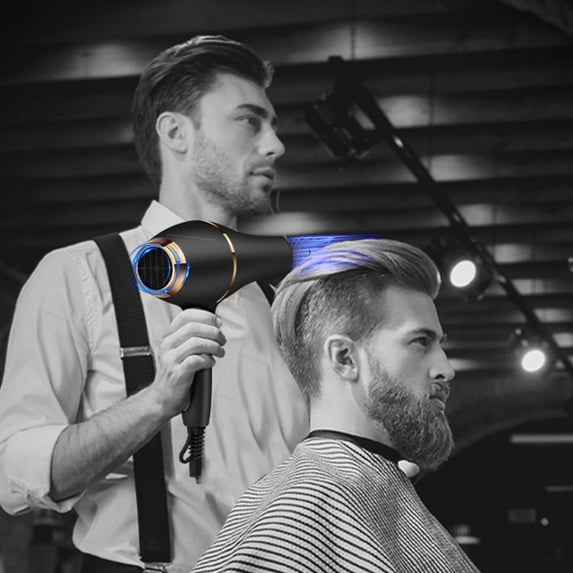 BCZHQQ High Power Drying Ionic Hair Dryer,Electric Hair Dryer with Attachments and Ionic Hair Dryer with Blue Light,Constant Temperature Protection,Portable Hair Dryer for Travel