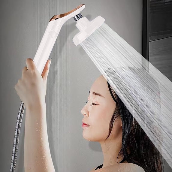 BCZHQQ High Pressure Shower Head with Handheld,Silver Shower Heads with Handheld Spray Combo,Handheld Showerhead,Tool-free Install Friendly to Women Kids