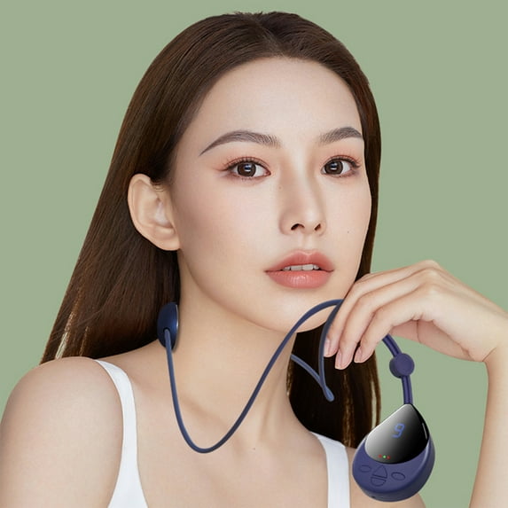 BCZHQQ Intelligent Neck Massager with Heat,4 Modes 9 Levels,Deep Tissue Relaxation,1.97x0.71x2.56in,USB Rechargeable,Portable,Perfect Mom's Christmas Gift
