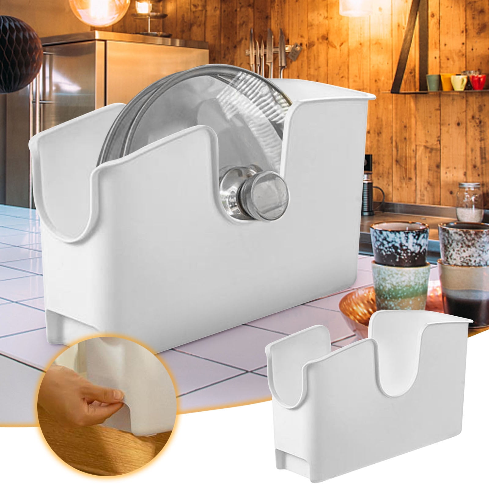 BCZHQQ Kitchen Storage Container,Cookware Organizer Box with Pulley and ...