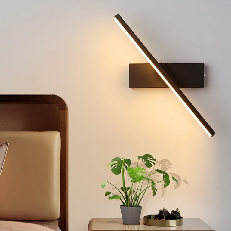 BCZHQQ LED Plug Wall Sconces with 6W Mounted Reading Lights 3 Color Temperatures with 6FT Plug in Cord and On Off Switch on The Cord 330 Rotation Wall
