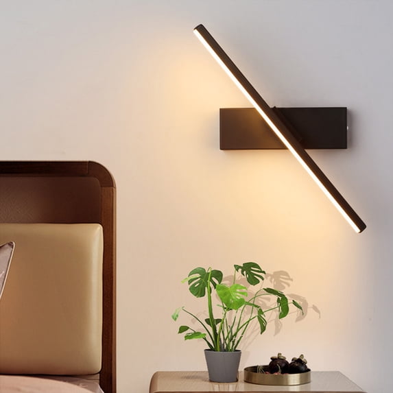 BCZHQQ LED Plug Wall Sconces,with 6W Mounted Reading Lights,3 Color Temperatures,with 6FT Plug in Cord and On/Off Switch on The Cord,330°Rotation Wall Lamps,for Bedroom Headboard Living Room