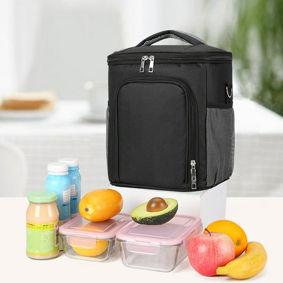 BCZHQQ Large Capacity Meal Bag - Handheld or Shoulder/Crossbody Style - Insulated Lunch Box Bag with Fresh Ice Pack for All-Day Temperature Control,Summer Saving Clearance