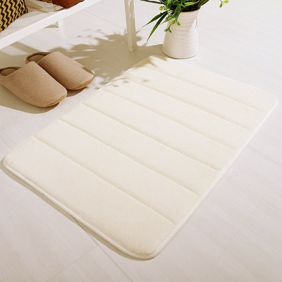 BCZHQQ Memory Foam Bath Mat Rug,35"x19",Ultra Soft and Non-Slip Bathroom Rugs,Water Absorbent and Machine Washable Bath Rug for Bathroom,Shower,and Tub