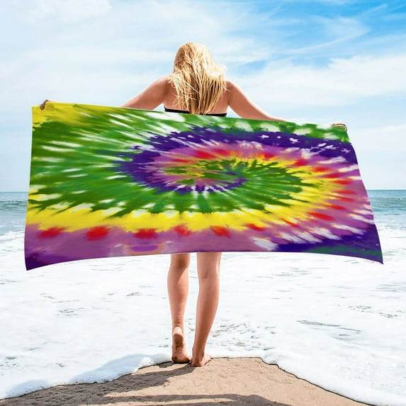 BCZHQQ Microfiber Beach Towel Oversized for Adults Kids,60''x30''Quick Fast Dry Extra Large Thick Lightweight Cute Beach Towels for Swimming Travel Bathing