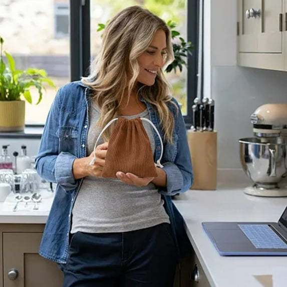 BCZHQQ Mini Makeup Pouch Small Makeup Bag Portable Small Pocket Cosmetic Bag Drawstring Type Mini Makeup Bag for Women Travel Storage,Summer Clearance