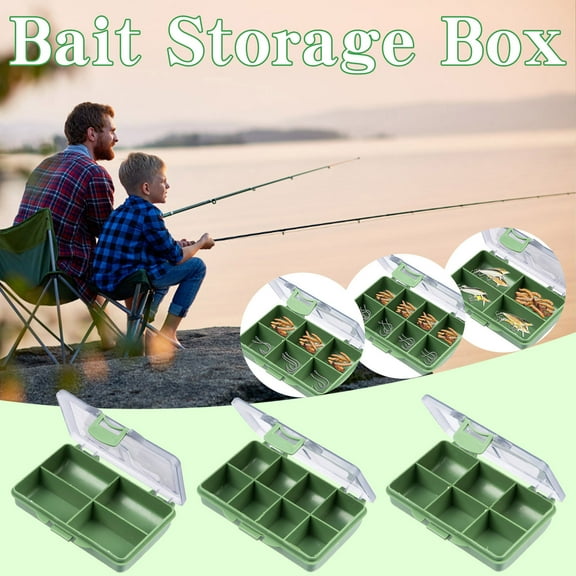 BCZHQQ Mini Tackle Box Waterproof Small Tackle Box Organizer Pocket Tackle Box Small Fly Fishing Box Small Fishing Tackle Box Organizer with Dividers for Hook Flies Fly Tying Beads Crappie Lures