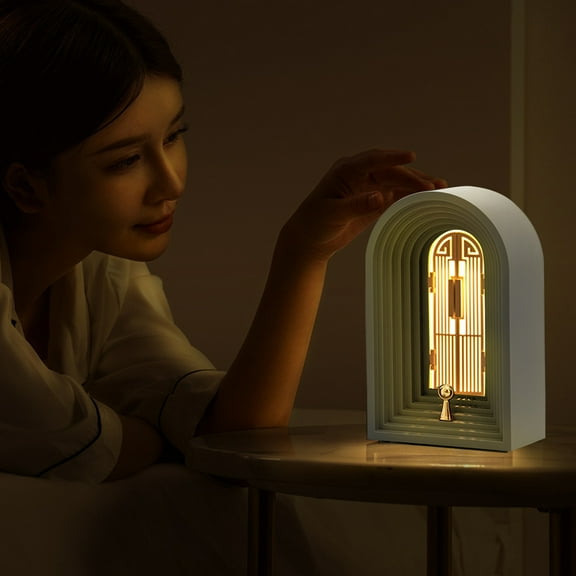 BCZHQQ Minimalist Dimmable LED Table Lamp,8.07x4.9x3.5in,USB Charge,Adjustable Light for Bedroom,Office,Includes USB Cable & Manual