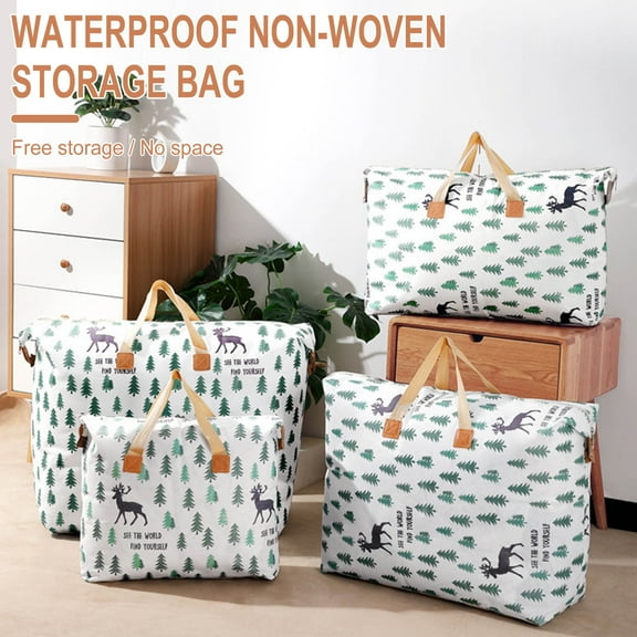 BCZHQQ Moving Bags,29.1x20.5in Moving Supplies,Moving Boxes,College Packing Storage Boxes with Lids Alternative,Heavy Duty Dorm Organizer Tote,Extra Large,Sturdy Handles,Zipper,Summer Clearance