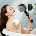 thumbnail image 1 of BCZHQQ Multifunctional Hand Shower,High-Pressure 8-Modes Handheld Shower Head with Non-clogging Nozzle for Home,Hotel,Bathtub with Swivel Spray Function,Black, 1 of 8