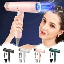 BCZHQQ Negative Ionic Hair Dryer with Diffuser,Lightweight Travel Hairdryer with Collecting Nozzle and Comb with Curly Hair,High Power Fast Dry Electric Blow Dryer Hair Care