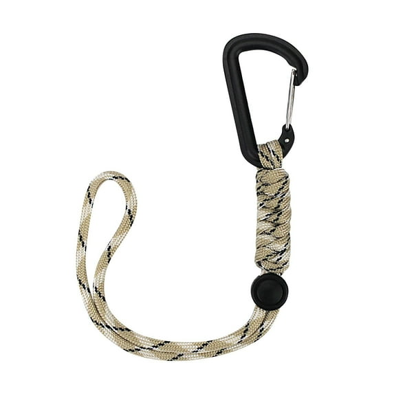 BCZHQQ Outdoor Gear: 10.2 Adjustable Multi-Use Hook, Backpack Mountaineering Chain, Key & Flashlight Lanyard, 150kg Load, 7-Core 0.16 Paracord, 26cm Long, Portable & Durable