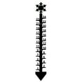 thumbnail image 1 of BCZHQQ Precision Metal Snow Gauge: Christmas Snowflake Design - Outdoor Decorative Rain & Snowfall Measurer - Holiday Gift, 1 of 2