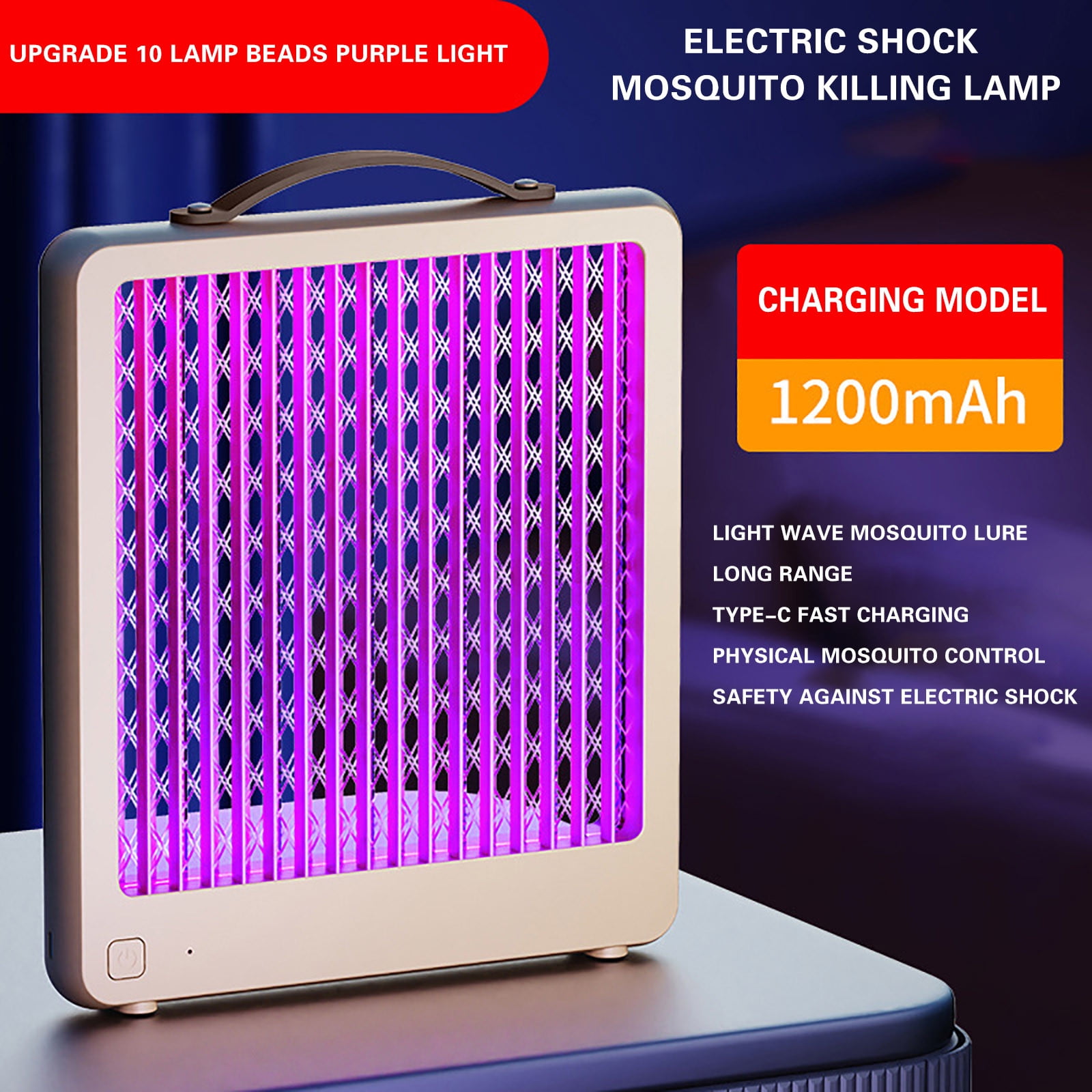 BCZHQQ Quiet Hybrid Spectrum 2000V Bug Zapper Fruit Fly Traps for