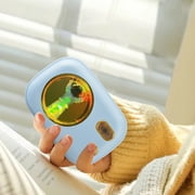 BCZHQQ Rechargeable Hand Warmer,500mAh Portable Heater,Fast Heat-Up in 6s,USB-C,Colorful Lights,3.7x1.2x2.4in,ABS,Blue