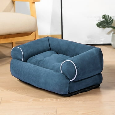 BCZHQQ Rectangle Dog Bed for Large Medium Small Dogs Machine Washable Sleeping Sofa Non-Slip Bottom Breathable Soft Puppy Bed Durable Orthopedic Calming Pet Cuddler