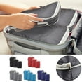 thumbnail image 1 of BCZHQQ Set of 3 Compression Packing Cubes for Travel - Travel Bags Luggage Organizers Travel Essentials Compression Cubes for Carry on Suitcases,Summer Clearance, 1 of 2