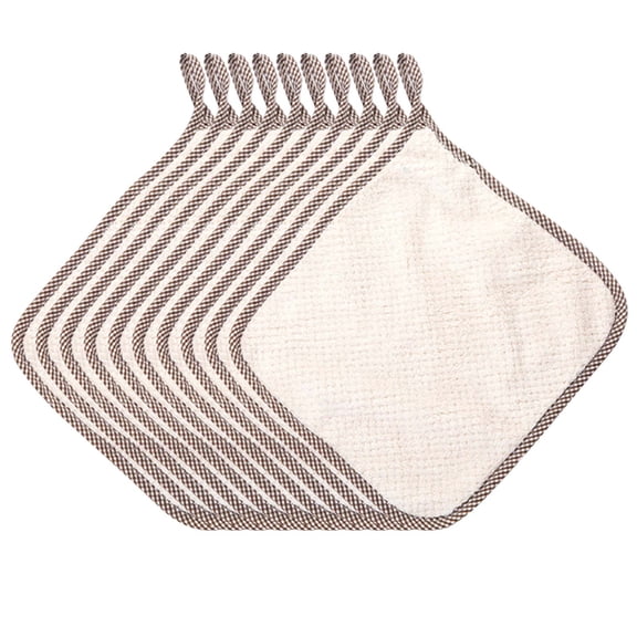 BCZHQQ Streak Free Miracle Cleaning Cloths,Reusable Kitchen Towels,Easy Clean Cloth,Nanoscale Cleaning Cloth,Window Mirror Cleaning Cloth,9.84"×9.84",Pack of 10