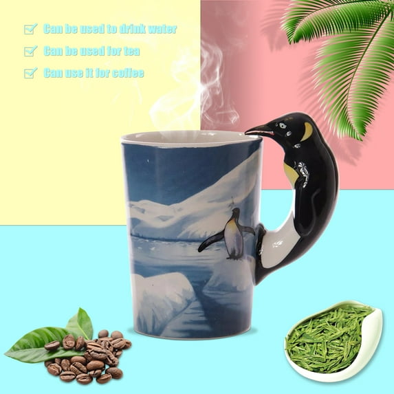 BCZHQQ Stylish Ceramic Mug - Dual Vision Design, Perfect for Couples or Solo Sipping - Your New Favorite Drinkware