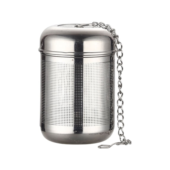 BCZHQQ Tea Infuser Strainer - Stainless Steel Tea Strainers for Loose Tea,Loose Leaf Tea Steeper,Fine Mesh Tea Ball holder with Chain Hook and Lid,Reusable Tea Filter Bags Diffusers