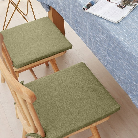 BCZHQQ Thick Chair Cushions,Removable,Machine Washable Cover and Ties,Chair Pads for Indoor Dining Room and Kitchen Chairs,16''x16''