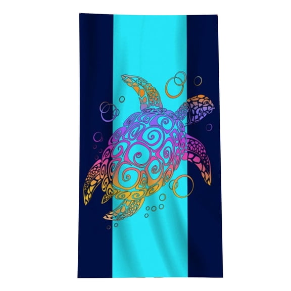BCZHQQ Turtle Comforter Set Sea Turtle Bedding Teal Turquoise Queen Size Bed-in-A-Bag Beach Coastal Turtle Comforter Set with Sheets,Shams,Decorative Pillow