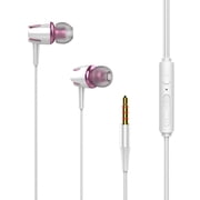 BCZHQQ Upgraded Wired Headphones with Subwoofer Enhance Bass, In-Ear Design, Microphone & Volume Control, Compatible with Smartphones