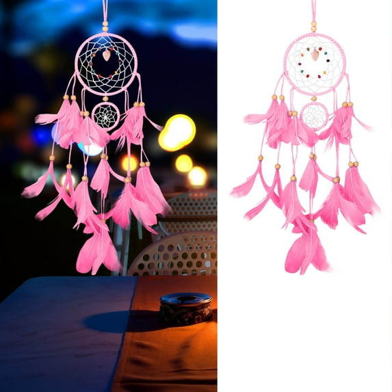 BCZHQQ Vibrant Star Dreamcatcher - Colorful Home Décor Pendant for Room Beautification