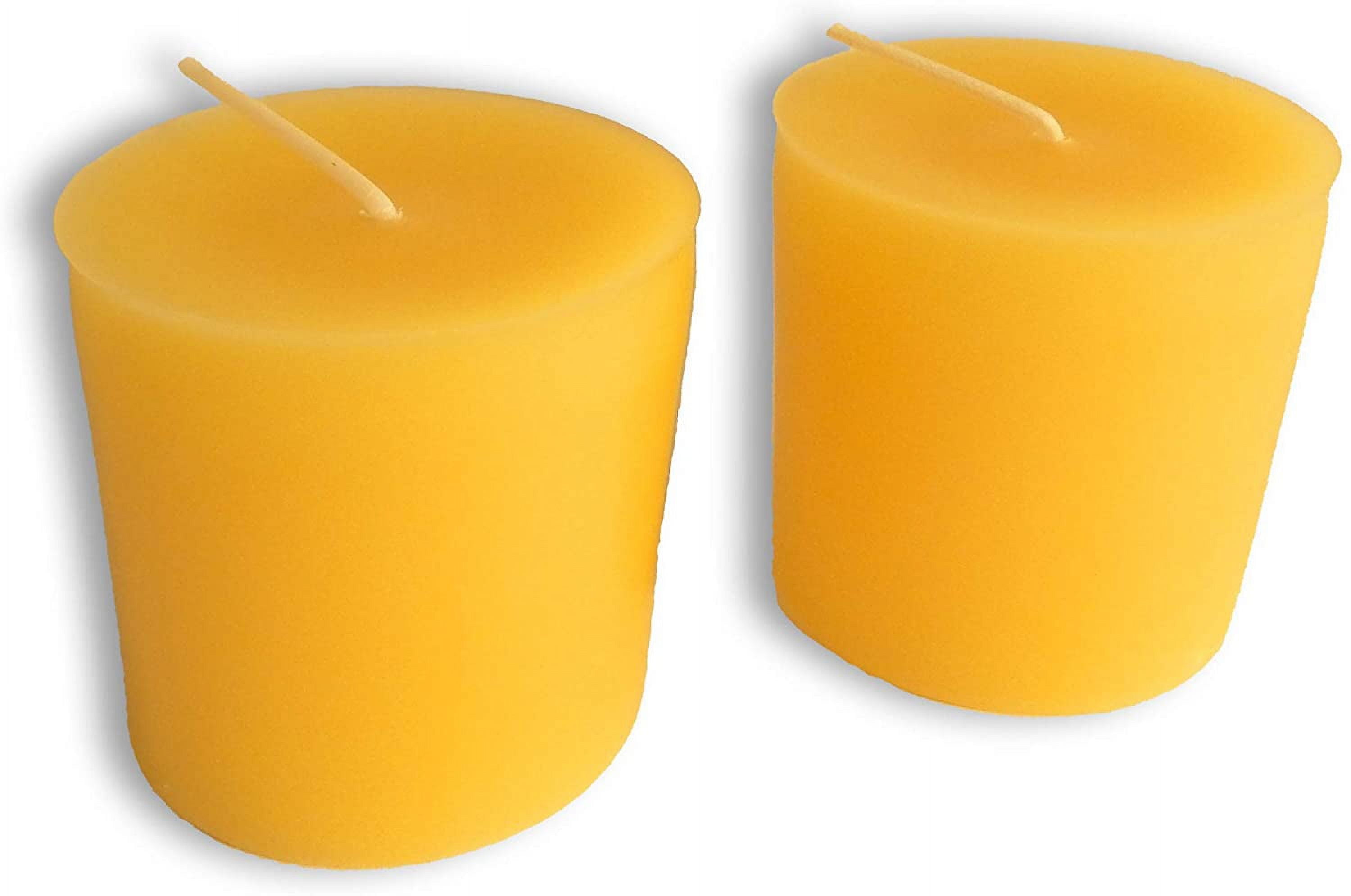 BCandle 100 Pure Beeswax 15Hour Votives Candles Organic Hand Made (2
