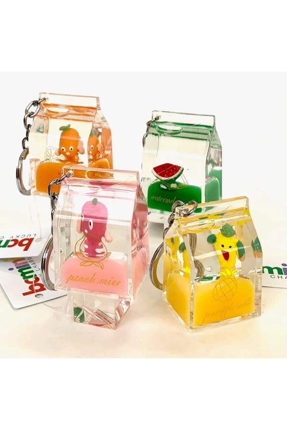 BCmini Liquid Glitter - Floaty Lucky 1 Random Charm Keychain