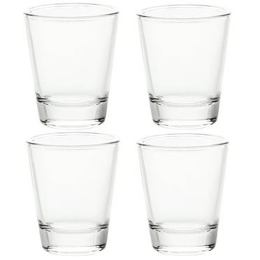 BCnmviku 4 Pack 1.5 oz Shot Glasses Sets with Heavy Base, Clear Shot Glass