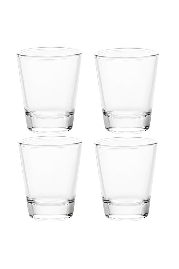 4 Pack 1.5 oz Shot Glasses Sets with Heavy Base, Clear Shot Glass