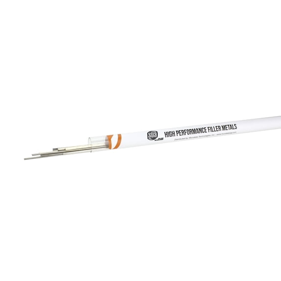BCuP-6 Silver PhosCopper Brazing Rod - 2% Silver - Flat - 1/8" x 0.05" x 20" (9 Sticks)