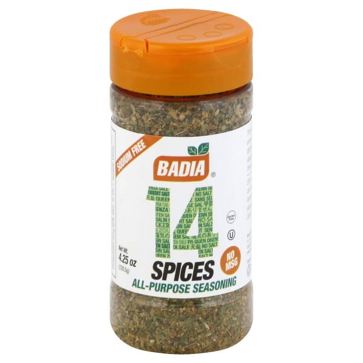 4.25 oz 14 Spices Seasoning All Purpose No Salt Sodium Free/Sazon Sin sal  Kosher