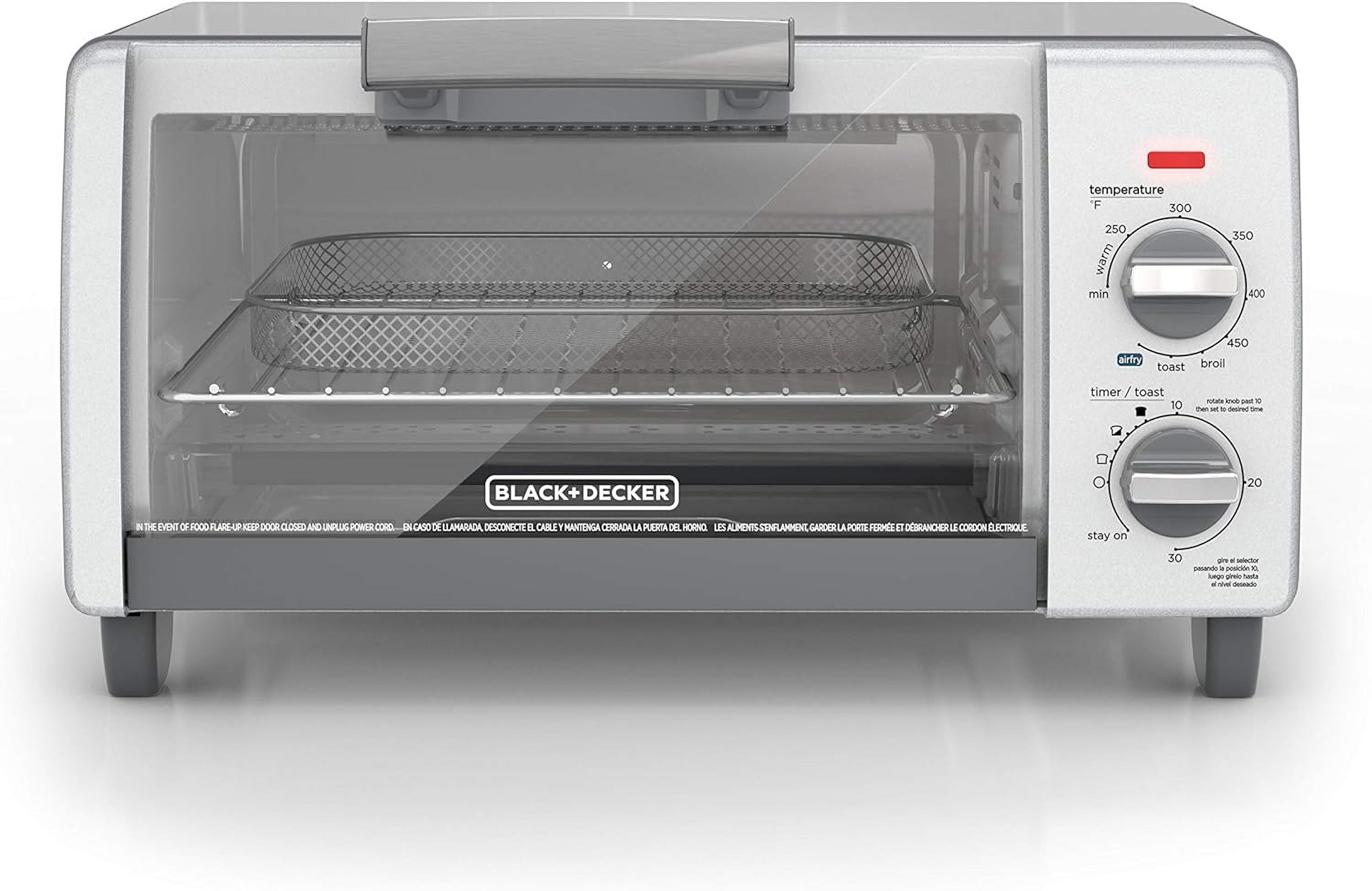 Stainless Steel 4-Slice Digital Air Fry Toaster Oven