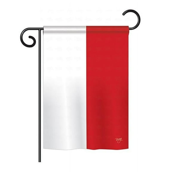 BD-CY-GS-108257-IP-BO-D-US15-BD 13 x 18.5 in. Indonesia Flags of the World Nationality Impressions Decorative Vertical Double Sided Garden Flag Set with Banner Pole