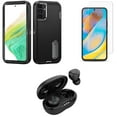 thumbnail image 1 of BD Combo Bundle Case for Samsung Galaxy A54 5G Case - (Black) Tough Rugged Protector Stand Cover with Screen Protectors, Premium Wireless Earbuds, TWS with Charging Case, 1 of 5