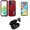 thumbnail image 1 of BD Combo Bundle Case for Samsung Galaxy A54 5G Case - (Red) Tough Rugged Protector Stand Cover with Screen Protectors, Premium Wireless Earbuds, TWS with Charging Case, 1 of 5