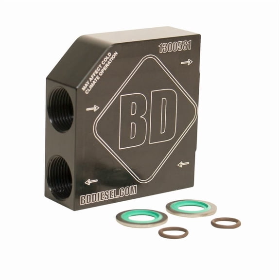 BD Diesel Performance 1061527 68RFE/AISIN AS69RC COOLER BYPASS DELETE - DODGE 19 6.7L Fits select: 2019-2022 RAM 2500, 2019-2022 RAM 3500